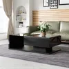 MODFU Couchtisch Schwarz Hochglanz mit Glas und Produktbild-Vorschau 8