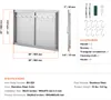 SucceBuy 990 x 660 mm Double porte d'accès au barbecue, Voir les images du produit 7