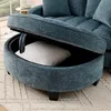 Divano letto 2 in 1 con pouf contenitore, divano Anteprima dell’immagine prodotto 11