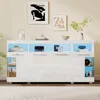 140*40*70cm Beistelltisch, Wohnzimmer Hochglanz Produktbild-Vorschau 5