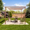 PRIMEYARD Pergola 3x4 m pavillon avec toit rétractable - Voir les images du produit 9
