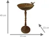 Vogeltränke Verena, Ø 23 cm, Höhe 49 cm, rostiger Look, Produktbild-Vorschau 3