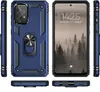 Multiple views of a blue phone case with a ring holder, shown from different angles and with a phone inside. Produktbild-Vorschau