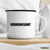 Huuraa Emaille Tasse Ordnungsamt Schriftzug 300ml Vintage Produktbild-Vorschau 3