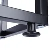 Close-up of the bottom of a metal plant stand, showing a black adjustable foot and a silver screw. Anteprima dell’immagine prodotto