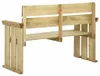 vidaXL: Banco de jardín de 121 cm, madera de pino tratada Vista previa de la imagen del producto 3