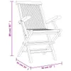 Gartenstühle 2 Stk. Klappbar Grau 56x61x89 cm Massivholz Produktbild-Vorschau 8