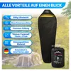 Alpenwert Schlafsack Sommer ultraleicht & kompakt – 15x27 Produktbild-Vorschau 2