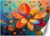 Vlies fototapete Bunte Blumen Abstraktion 400x280 cm Feeby Produktbild-Vorschau 1