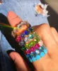 Fashionbox Ring Messing weiß 060 (19,1) Zirkonia bunt Produktbild-Vorschau 2