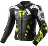 Rebelhorn Inferno Motorrad Lederjacke, schwarz/weiß/gelb, Produktbild-Vorschau 1