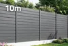 10 m VANO H.180 cm Grauer Lamellenzaun aus Aluminium Produktbild-Vorschau 1