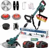 Akku Rasentrimmer mit 2× 4000mAh Akku 21V, 750W Produktbild-Vorschau 1