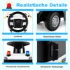 COSTWAY 2 in 1 Rutschauto, Polizeiauto mit Lenkrad, Produktbild-Vorschau 7