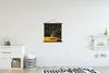 MuchoWow® Textilposter Schwarz und Gold - Stadtplan - Emden Produktbild-Vorschau 2