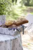 Clayre & Eef Brotkorb 35x35x8 cm Beige Grau Baumwolle Produktbild-Vorschau 6