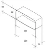 optimAIRo N20025 spojka plochého kanálu 222 x 89 mm bílá Náhled obrázku produktu 3