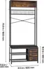 VEVOR Appendiabiti da ingresso 80 x 30 x 180 cm, Anteprima dell’immagine prodotto 8