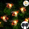 2 Stück Solar Bienenlichterkette außen, 20 LED, warmweiß, Produktbild-Vorschau 1