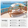tectake® Hängematte Locarno Belastbarkeit 250 kg, 328 x 160 Produktbild-Vorschau 2