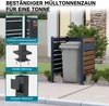 Ocelová ohrádka na odpadkové koše Wiltec ve vzhledu dřeva, Náhled obrázku produktu 3