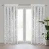 Gardine ALINA weiß silber 140x270 cm  Kräuselband Produktbild-Vorschau 1