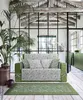Tappeto Velour antiscivolo MALESIA 55X115 cm GREEN | Anteprima dell’immagine prodotto 2