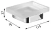 Gedy SAMOA Seifenschale, Milchglas, Chrom Produktbild-Vorschau 5