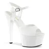 ASPIRE-609 Dámske sandále značky Pleaser, White , EU 36, US Náhľad obrázku produktu 1
