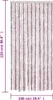 Design Fliegenvorhang Silbergrau und Rosa 100x220 cm Produktbild-Vorschau 7