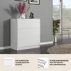YUMEBLY | Kommode mit 3 Schubladen 80x60x50 cm – Schrank Produktbild-Vorschau 6