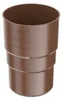 BRYZA Kunststoff Fallrohrverbinder Ø 63 mm, Braun RAL 8017 Produktbild-Vorschau 1