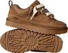 A pair of brown Ugg sneakers shown from the side and underneath. Produktbild-Vorschau