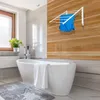 Suszarka ścienna łazienkowa 80 cm biała metalowa naścienna Podgląd zdjęcia produktu 6