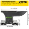 VEVOR Enclume de forge en fonte Enclume simple corne 11kg Voir les images du produit 7