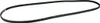 A black Poly-V belt on a white background. Podgląd zdjęcia produktu