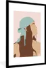 MuchoWow® Gerahmtes Poster Sommer - Frau - Kopftuch 60x90 Produktbild-Vorschau 1