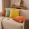 EMEMA Kissenbezug Kordsamt 4er Set Herbst Patchwork Produktbild-Vorschau 4