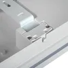 A close-up view of a white metal mounting bracket attached to a white fixture, likely a ceiling light. Náhľad obrázku produktu
