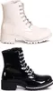 topschuhe24 2859 Damen Lack Stiefeletten Glitzer Worker Produktbild-Vorschau 4