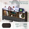 letto 160 x 200 cm con contenitore, illuminazione a LED e 2 Anteprima dell’immagine prodotto 6