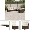 The Living Store 10-tlg. Garten-Sofagarnitur mit Kissen Produktbild-Vorschau 1