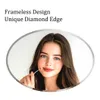 A woman is applying makeup to her face, with text overlay describing product features. Podgląd zdjęcia produktu