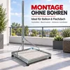 PremiumX Balkonständer 50x50cm Stahl 1m Mast SAT Produktbild-Vorschau 2