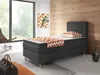 A bedroom scene with a single bed, a chair, and a large window. Produktbild-Vorschau