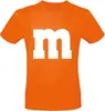 MM Shirt T-Shirt 100% Baumwolle M&M Uni Kostüm Verkleidung Produktbild-Vorschau 1