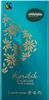 A close-up of a chocolate bar wrapper with decorative floral patterns and text. Náhled obrázku produktu