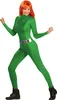 A woman in a green spy costume posing against a white background. Podgląd zdjęcia produktu