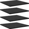 vidaXL Policová doska 4 ks čierna 40 x 40 x 1,5 cm Materiál Náhľad obrázku produktu 1