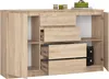 Akord Sideboard 2-Türig 4 Schubladen Sonoma Eiche 160X40X99 Produktbild-Vorschau 2